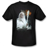 Image Closeup for Lord of the Rings Gandalf Staff T-Shirt