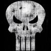 Closeup Image for The Punisher T-Shirt - Distressed Logo