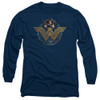 Image for Wonder Woman Movie Long Sleeve Shirt - Power Stance and Emblem