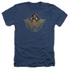 Image for Wonder Woman Movie Heather T-Shirt - Power Stance and Emblem