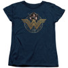 Image for Wonder Woman Movie Womans T-Shirt - Power Stance and Emblem