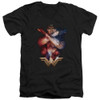 Image for Wonder Woman Movie V Neck T-Shirt - Arms Crossed