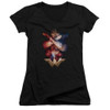 Image for Wonder Woman Movie Girls V Neck - Arms Crossed