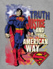 Image Closeup for Superman T-Shirt - Truth, Justice, and the American Way