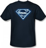 Image Closeup for Superman T-Shirt - Cyber Shield Logo