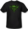 Image Closeup for Superman T-Shirt - Circuits Shield Logo