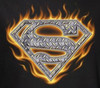 Superman T-Shirt - Steel Fire Shield Logo