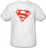 Image Closeup for Superman T-Shirt - Spray Paint Shield Logo
