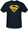 Image Closeup for Superman T-Shirt - Maize & Blue Shield Logo