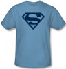 Superman T-Shirt - Carolina Blue & Navy Shield Logo