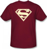 Superman T-Shirt - Crimson & Cream Shield Logo