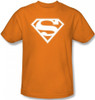 Superman T-Shirt - Orange & White Shield Logo