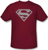 Superman T-Shirt - Crimson & Gray Shield Logo
