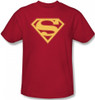 Image Closeup for Superman T-Shirt - Red & Gold Shield Logo
