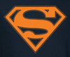 Superman T-Shirt - Navy & Orange Shield Logo