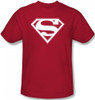 Image Closeup for Superman T-Shirt - Red & White Shield Logo