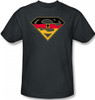 Image Closeup for Superman T-Shirt - German Flag Shield