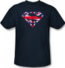 Image Closeup for Superman T-Shirt - Great Britain Flag Shield