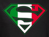 Superman T-Shirt - Italian Flag Shield