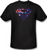 Image Closeup for Superman T-Shirt - Australian Flag Shield
