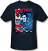 Image Closeup for Superman T-Shirt - Action Packed