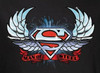 Superman T-Shirt - Chrome Wings Shield Logo