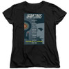 Image for Star Trek the Next Generation Juan Ortiz Episode Poster Womans T-Shirt - Season 1 Ep. 2 Encounter at Farpoint Part Two on Black