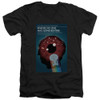 Image for Star Trek the Next Generation Juan Ortiz Episode Poster V Neck T-Shirt - Season 1 Ep. 6 Where No One Has Gone Before on Black