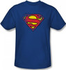 Image Closeup for Superman T-Shirt - Destroyed Supes Logo