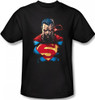 Image Closeup for Superman T-Shirt - Displeased