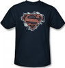 Image Closeup for Superman T-Shirt - Storm Cloud Supes Logo