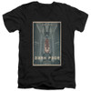 Image for Star Trek the Next Generation Juan Ortiz Episode Poster V Neck T-Shirt - Season 7 Ep. 7 Dark Page on Black