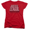Image for Justice League Movie Womans T-Shirt - League Distressed
