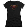 Image for Justice League Movie Girls T-Shirt - Superman Logo