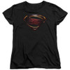 Image for Justice League Movie Womans T-Shirt - Superman Logo