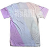 Back image for Wham! Sublimated T-Shirt - Pastel Lines 65% Polyester/35% Cotton