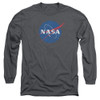 Image for NASA Long Sleeve Shirt - Meatball Logo Distressed