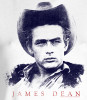 Closeup image for James Dean Girls T-Shirt - Cowboy James