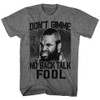 Image for Mr. T T-Shirt - No Back Talk