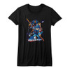 Image for Mega Man Girls T-Shirt - Collage Orange Beam