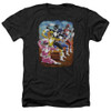 Image for Mighty Morphin Power Rangers Heather T-Shirt - Impressionist Rangers