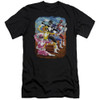 Image for Mighty Morphin Power Rangers Premium Canvas Premium Shirt - Impressionist Rangers