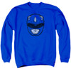 Image for Mighty Morphin Power Rangers Crewneck - Blue Ranger Mask