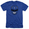 Image for Mighty Morphin Power Rangers Heather T-Shirt - Blue Ranger Mask