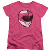 Image for Mighty Morphin Power Rangers Womans T-Shirt - Pink Ranger Mask