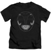 Image for Power Rangers Kids T-Shirt - Black Ranger Mask