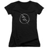 Image for The Flash TV Girls V Neck T-Shirt - Zoom Logo