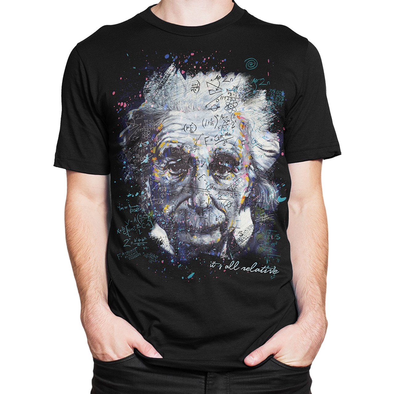 Get Down Art Einstein It's All Relative T-Shirt - NerdKungFu