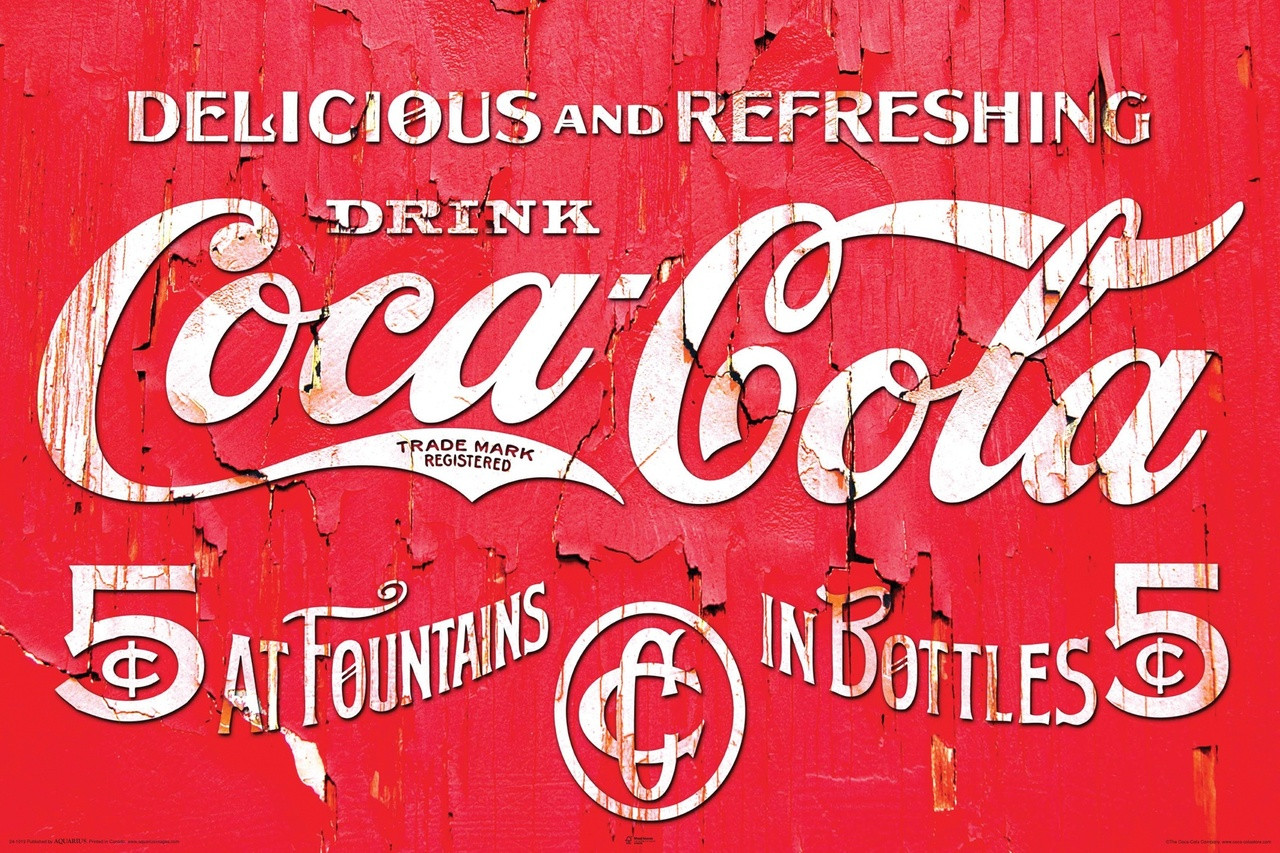 vintage coca cola poster