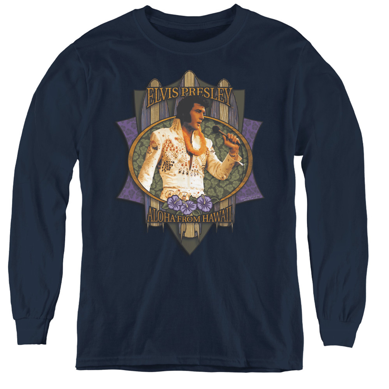 Elvis Youth Long Sleeve T-Shirt - Aloha from Hawaii